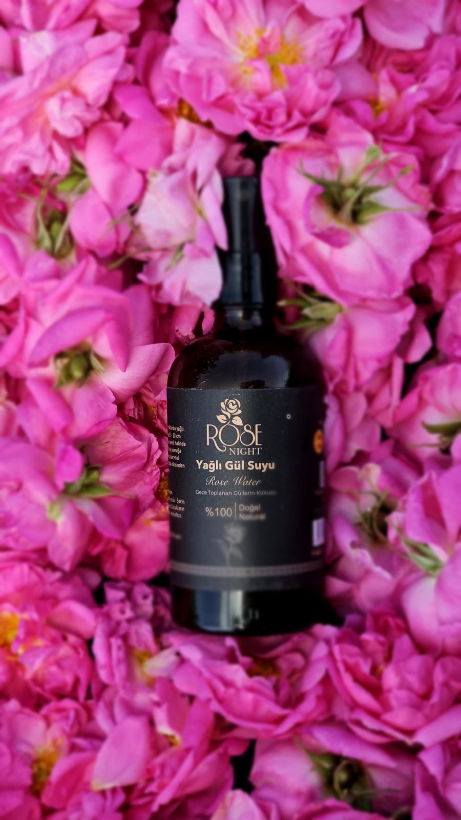 Natural Rose Water with Oil 100 ML | Natural Rose Water - Rosa Damascena - 0.10 L