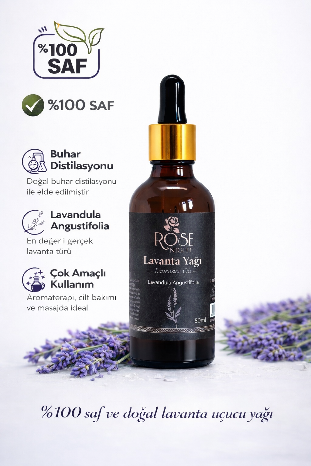 Lavender Oil | Angustufolia 50 ML Glass Dropper