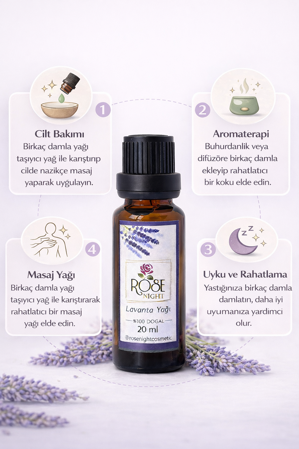 Saf Lavanta Yağı (20 ml)(İntermedia)