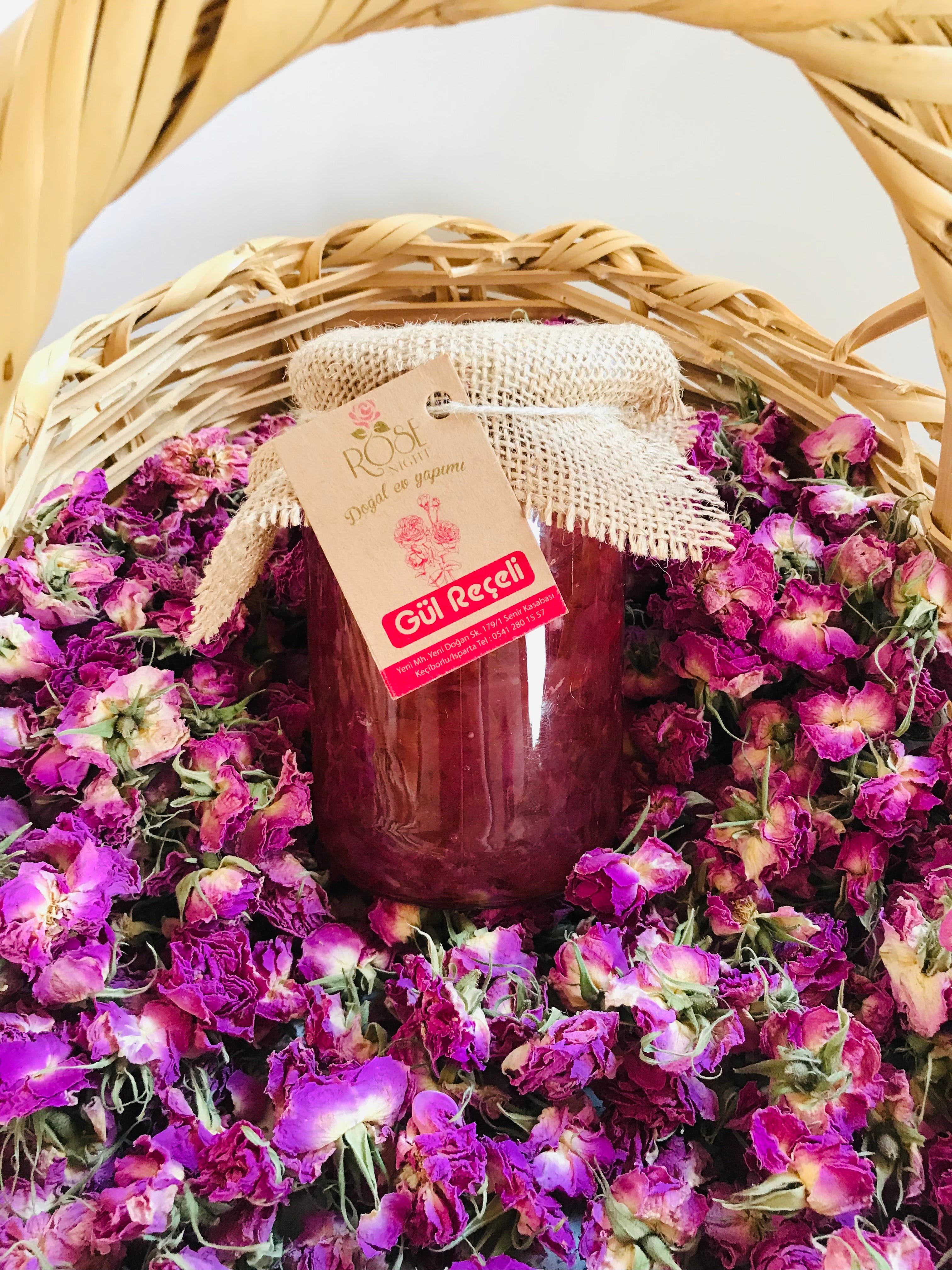 Natural Rose Jam 1 kg | Handmade with Rose Petals and Beet Sugar