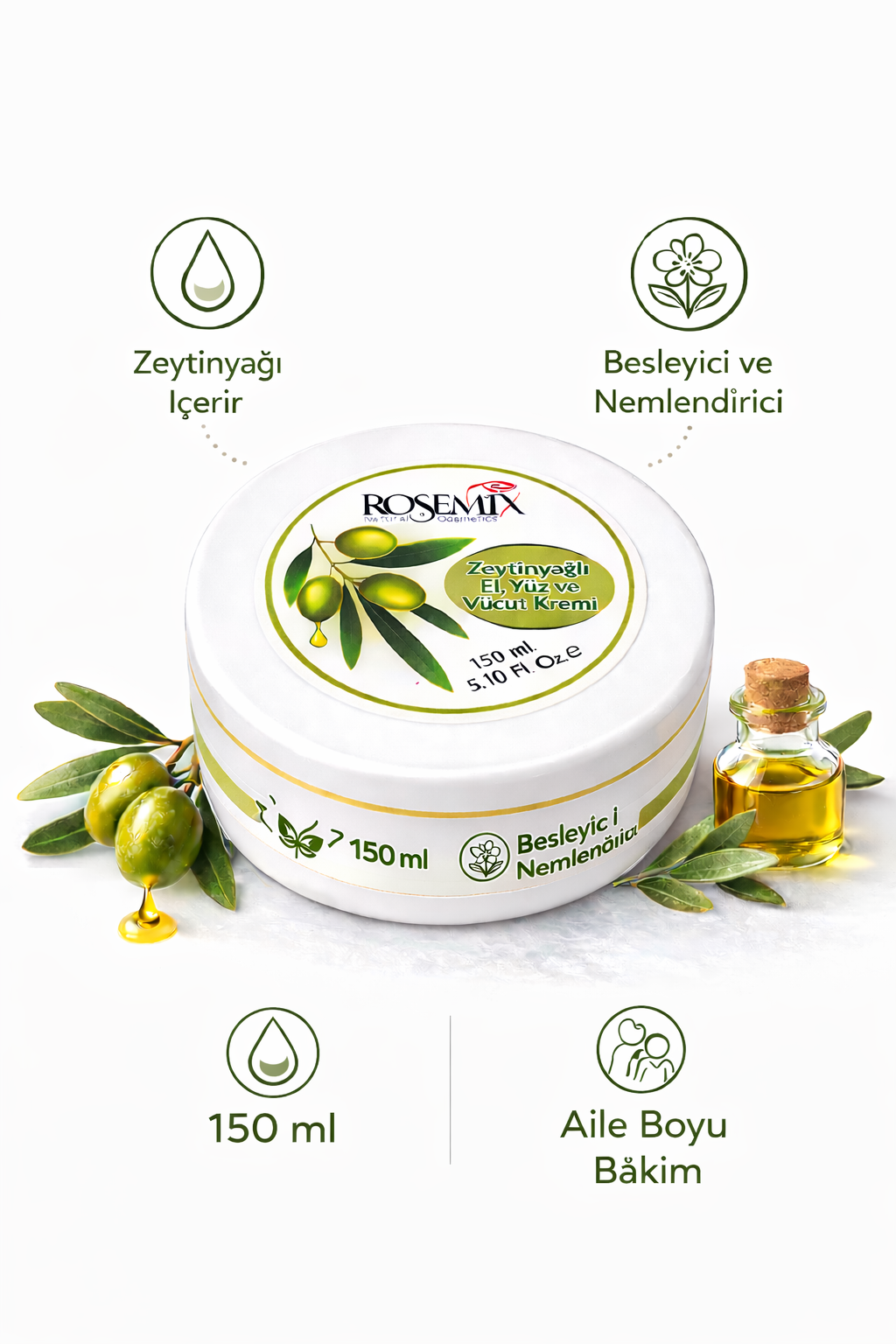 Olive Oil Hand and Body Cream (150 grams)