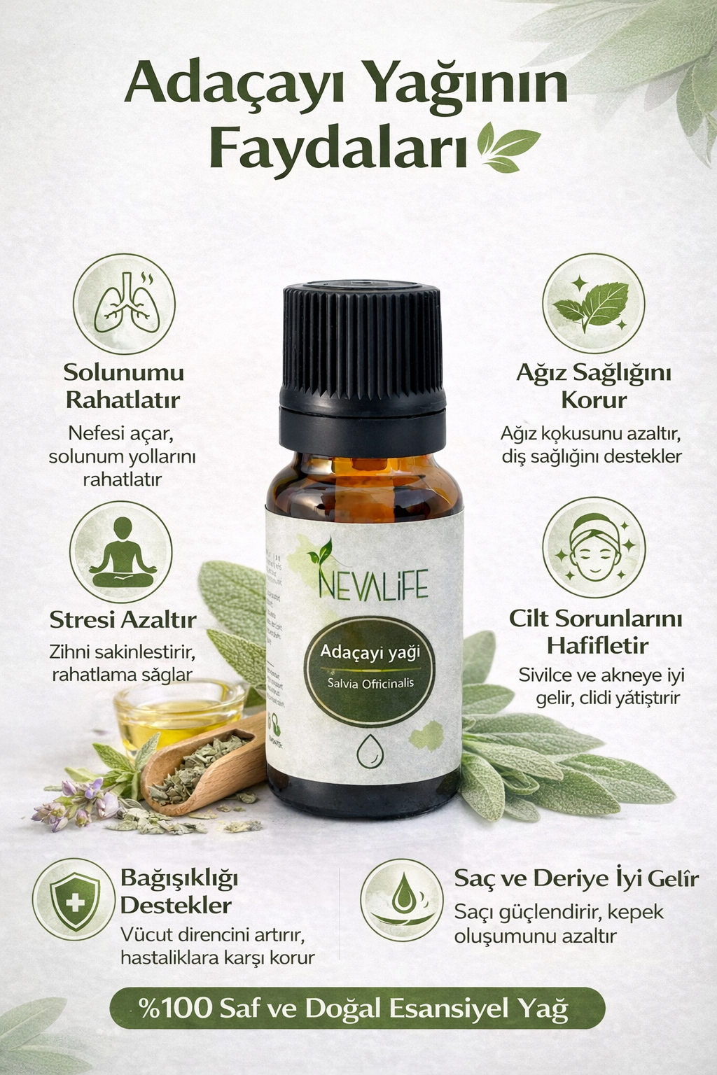 Sage Oil (10 ML) | Sage Oil