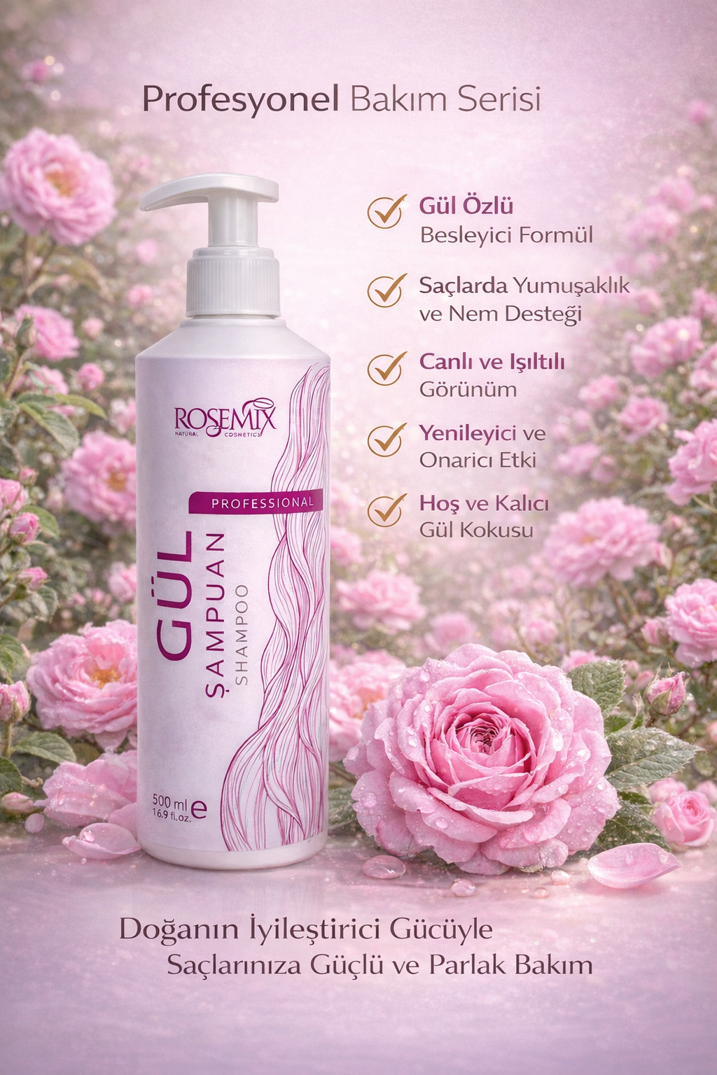 Rose Shampoo (500 ML)