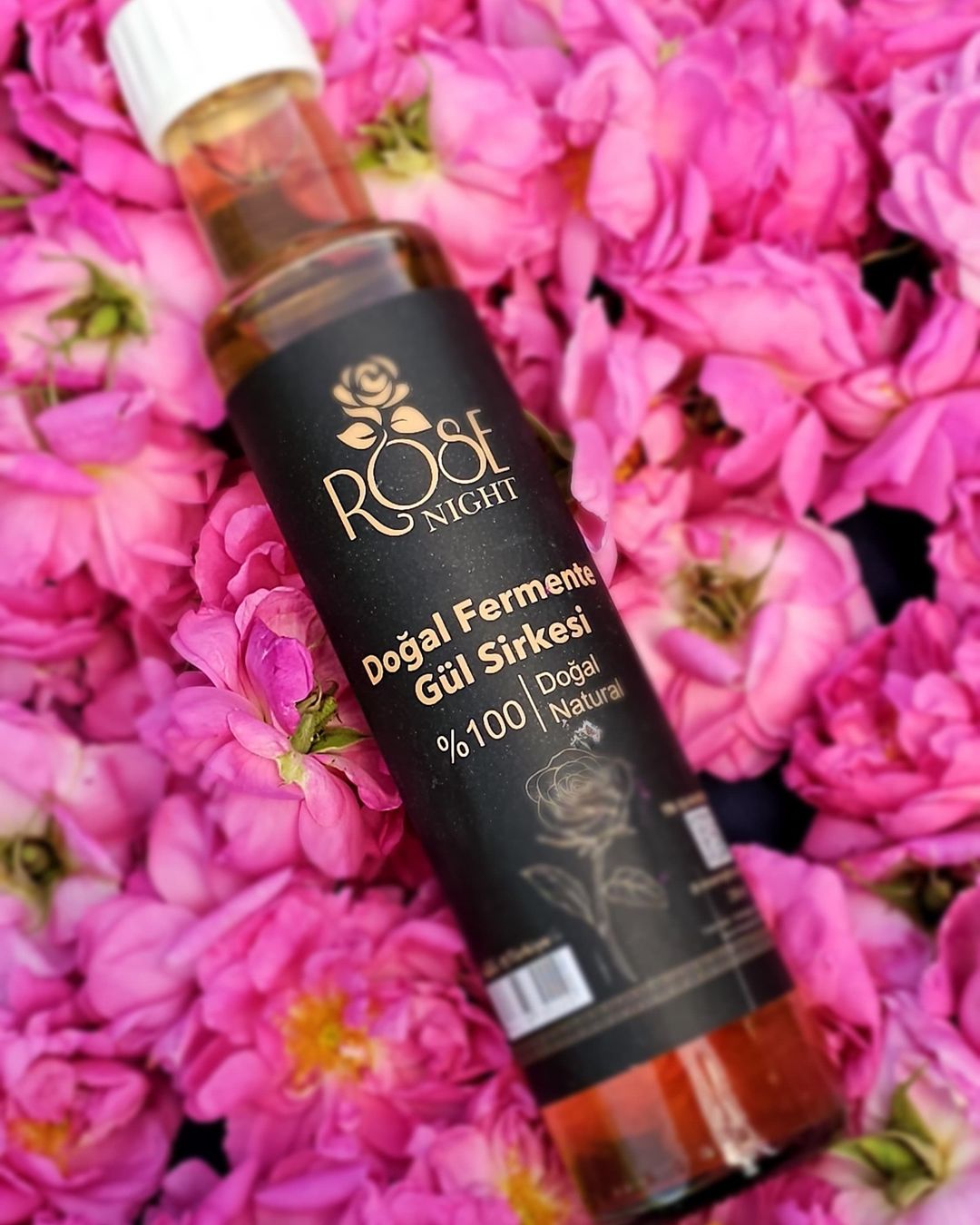 Naturally Fermented Homemade Rose Vinegar (250 ML) | Natural Rose Vinegar