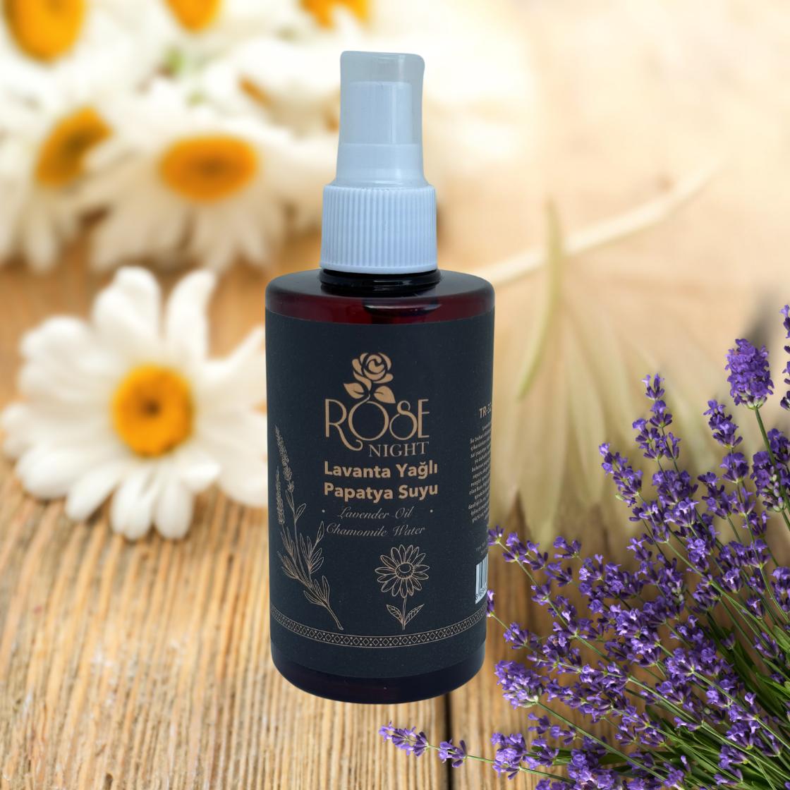 Chamomile Water with Lavender Oil 250 ML | Natural Lavender Oil and Chamomile Water 0.25 L